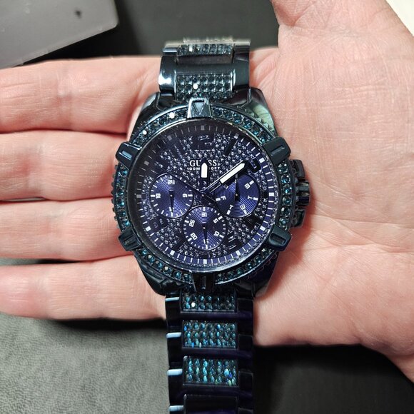 Guess Mens Blue Multi-function Watch - Picture 11 of 12